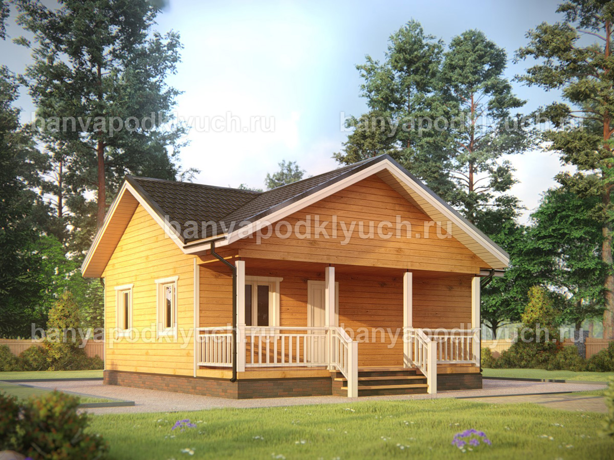 Баня из бруса 9x8 м Баня из бруса 9x8 м