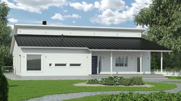 Дом из бруса 17 на 10 м